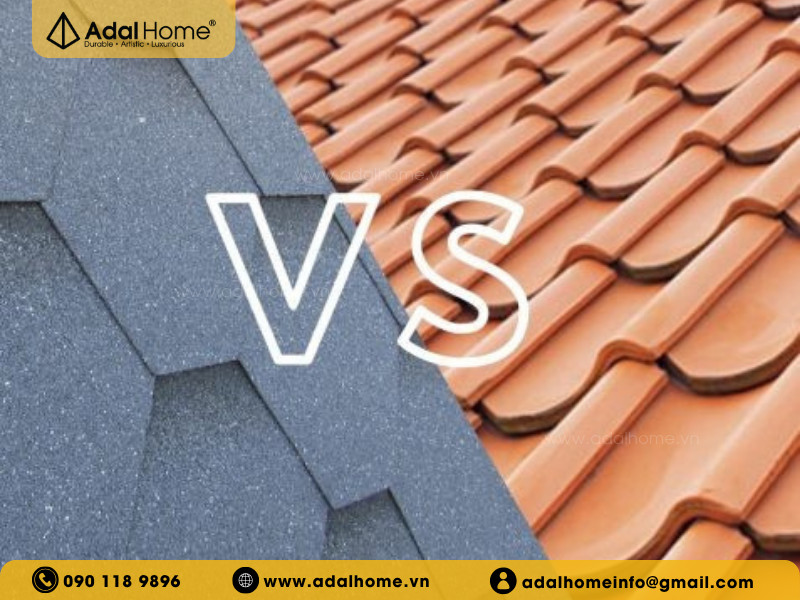 Hình - Mái ngói hay mái bitum