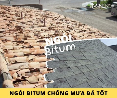 Hình – Ngói bitum chống mưa đá