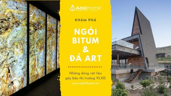 Ngói bitum phủ đá – đá art ốp tường