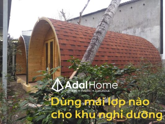 Ngoi lop bitum khu nghi duong