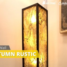 Đá mỏng xuyên sáng Art Stone - Light Wall làm đèn đứng