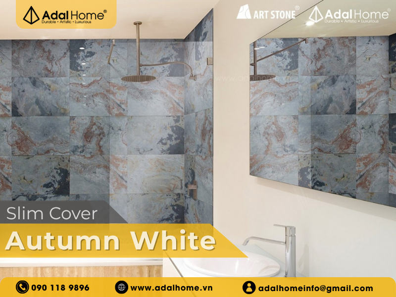 Ứng dụng đá mỏng ốp tường Art Stone - Slim Cover cho phòng tắm