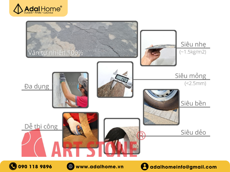 Ưu điểm của Đá mỏng ốp tường Art Stone - Slim Cover