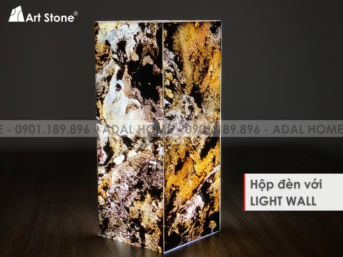 Đèn đá nghệ thuật với đá mỏng xuyên sáng Art Stone Light Wall