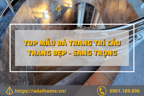 mẫu đá trang trí tường cầu thang