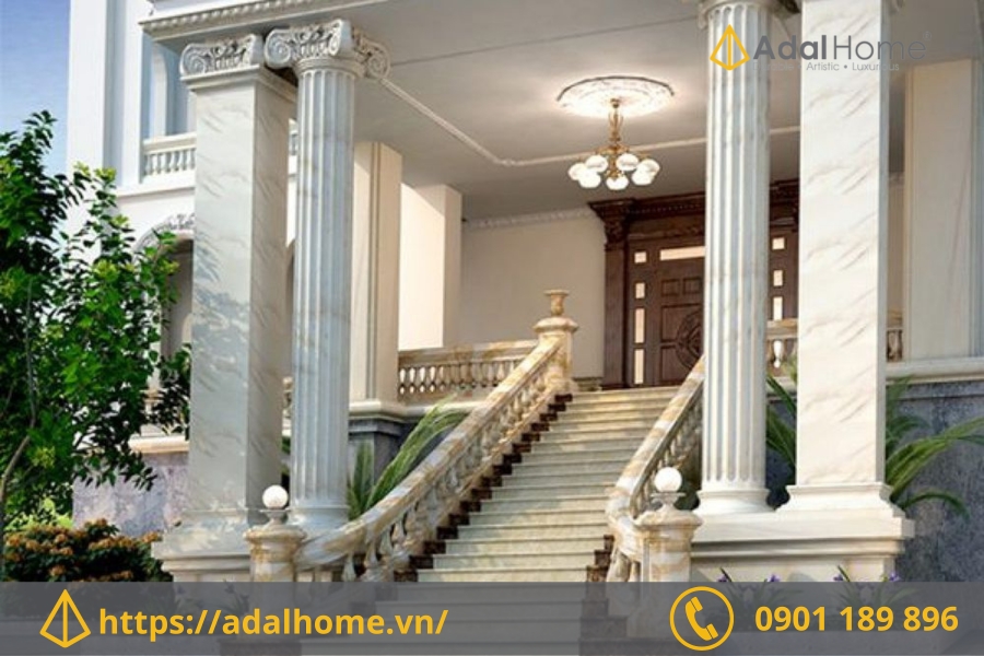 Đá Marble ốp tường ngoài trời