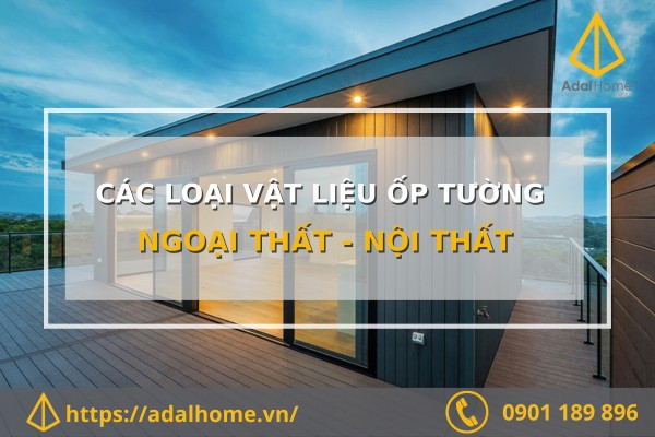 Các loại vật liệu ốp tường