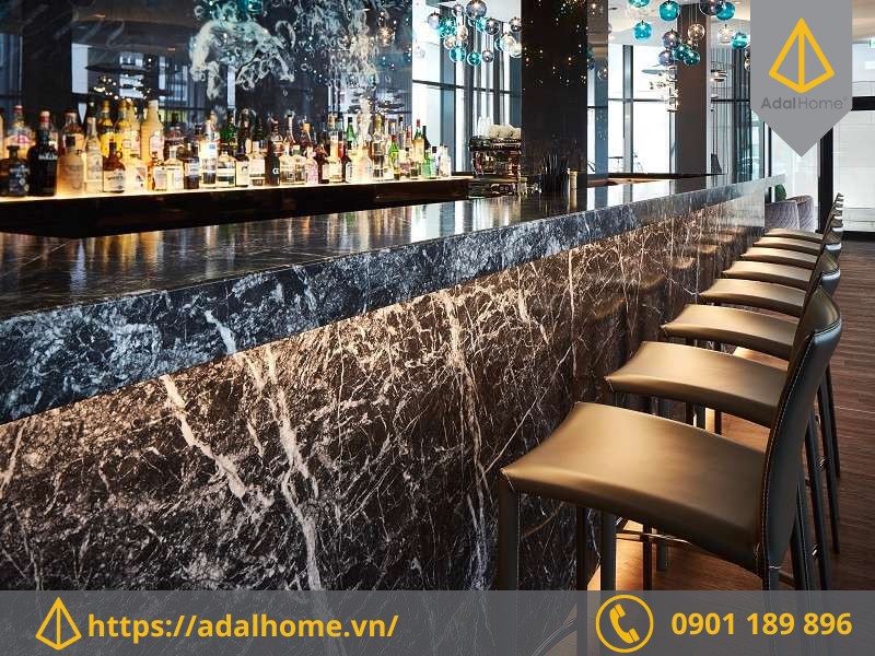 Đá Marble ốp quầy bar