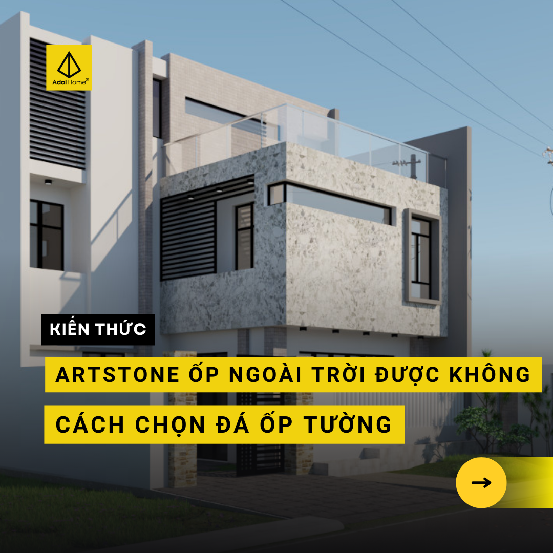 Đá mỏng Art Stone ốp ngoài trời được không?