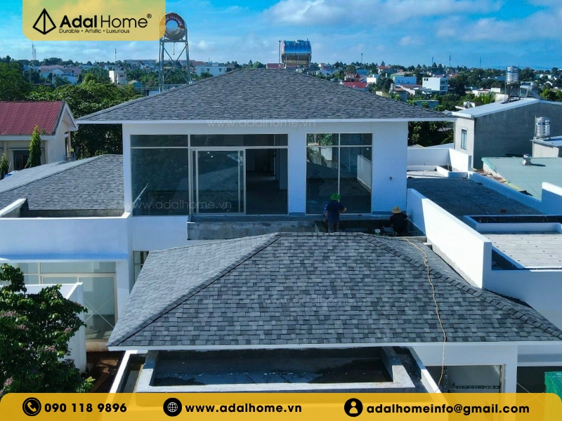 Mái nhà ngói bitum cải tạo